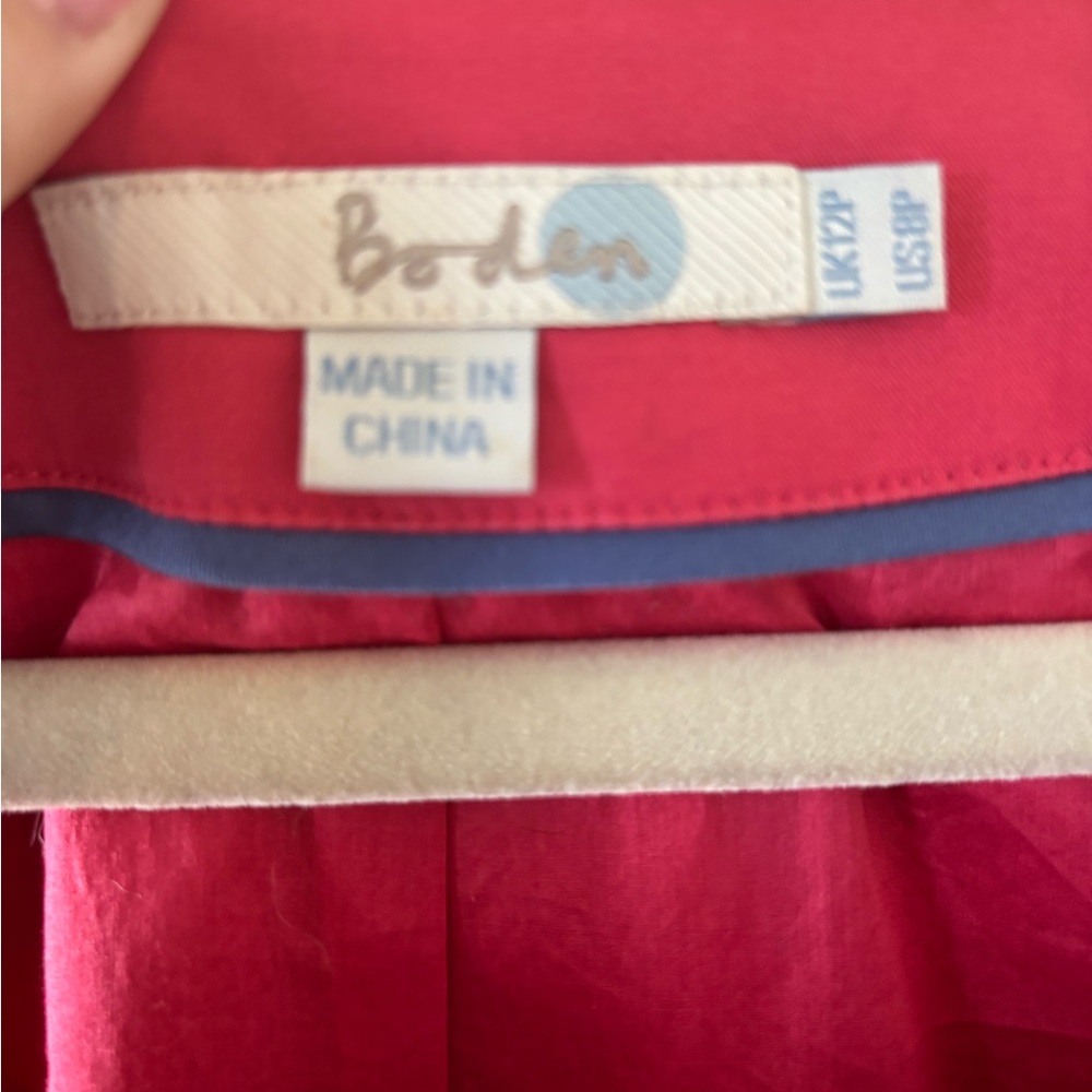 Boden Pink Dress with White and Gold Embellishments - Picture 3 of 5